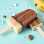 Chill Out: Delicious chocolate banana popsicles for a cool treat.