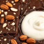 Toasted almonds dark chocolate bark, a crunchy, indulgent delight.
