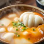 Savoring Sundubu: Steaming Korean comfort food in a delicious bowl.