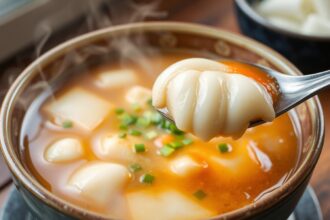 Savoring Sundubu: Steaming Korean comfort food in a delicious bowl.