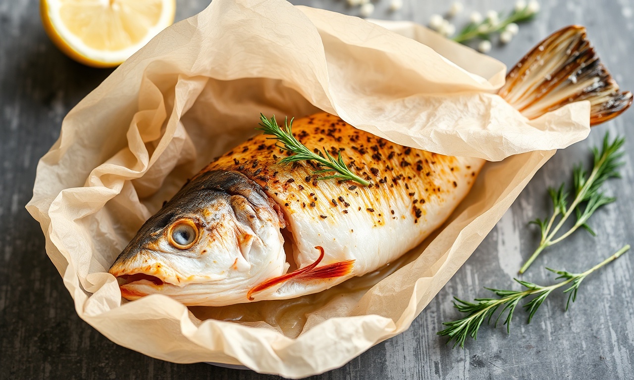 Savor Mediterranean fish en papillote, a healthy, flavorful delight.