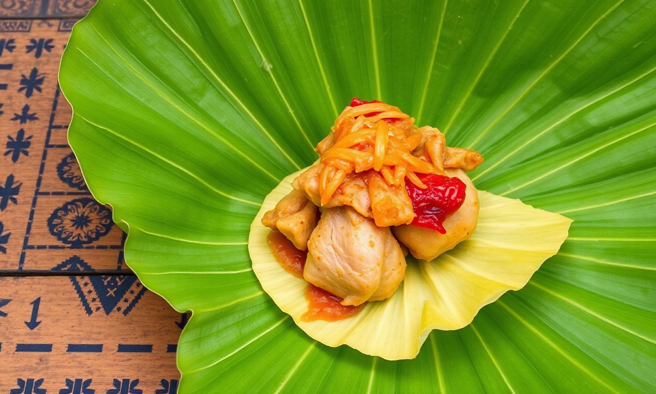 Nacatamales Unwrapped: Delicious Nicaraguan chicken tamale delight.
