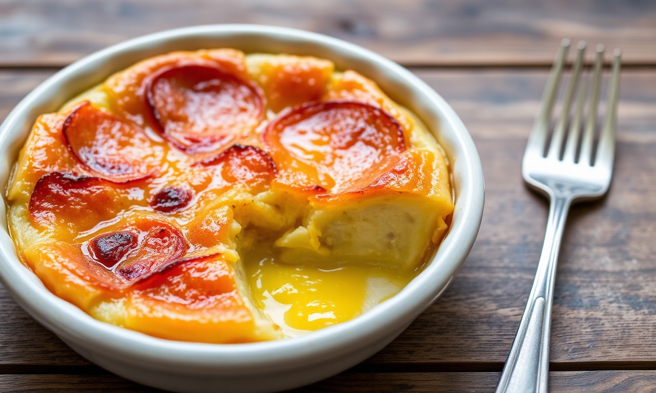 Sweet Meets Turnip Clafoutis: Caramelized sugar and earthy turnip delight.