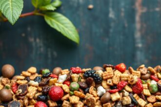 Power-packed plant-based trail mix, nature's energizing super snack.