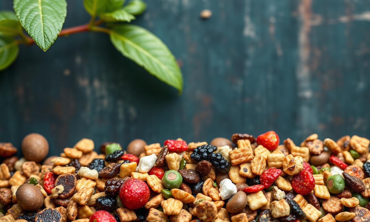 Power-packed plant-based trail mix, nature's energizing super snack.