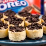 Irresistible Oreo cheesecake bites: sweet mini dessert delight.