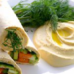 Wrap into Wellness: Veggie Delight with Creamy Hummus