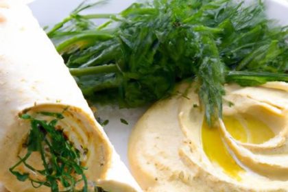 Wrap into Wellness: Veggie Delight with Creamy Hummus