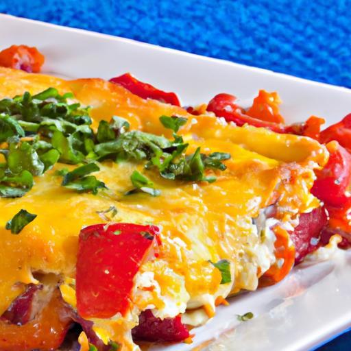 Sun-Kissed Mediterranean Veggie & Feta Frittata Delight