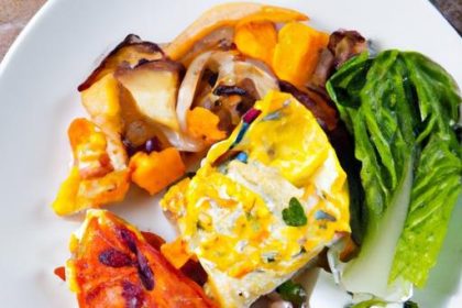 Sunrise Delight: Savory Breakfast Polenta with Roasted Veggies