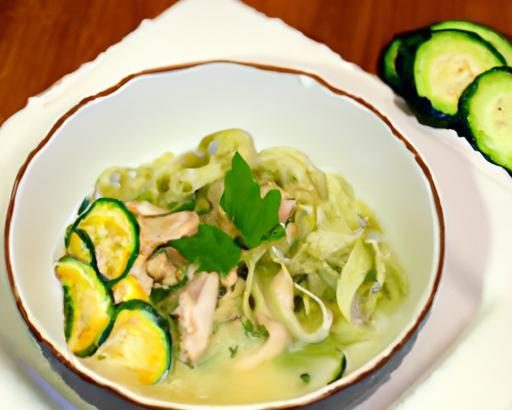Cozy Keto Chicken Noodle Soup with Zesty Zucchini Noodles
