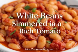 Wholesome White Beans Simmered in Tomato Herb Sauce