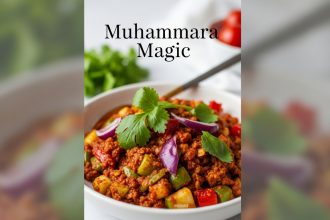 Muhammara Magic: Sweet, Spicy Roasted Red Pepper & Walnut Dip