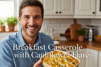 Wholesome Keto Breakfast Casserole with Cauliflower Flare