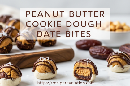 Peanut Butter Cookie Dough Date Bites: A Sweet, Healthy Treat