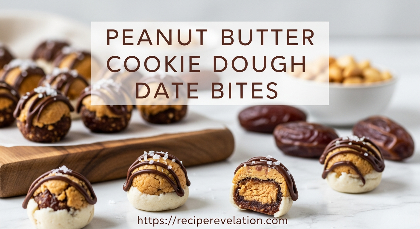 Peanut Butter Cookie Dough Date Bites: A Sweet, Healthy Treat