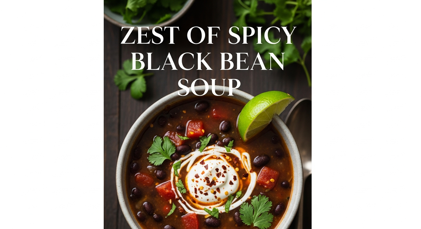 Fiery Comfort: Exploring the Zest of Spicy Black Bean Soup
