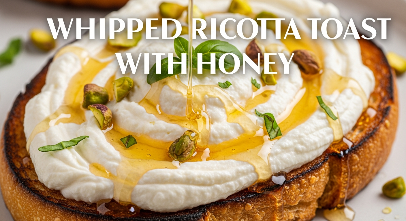 Whipped Ricotta Toast with Honey: A Sweet & Creamy Delight