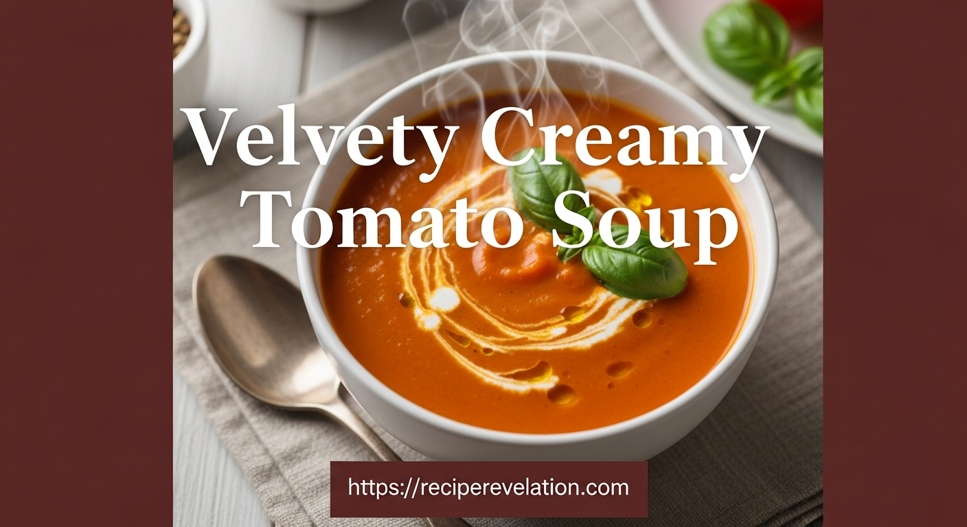 Velvety Creamy Tomato Soup: A Comfort in Every Spoonful