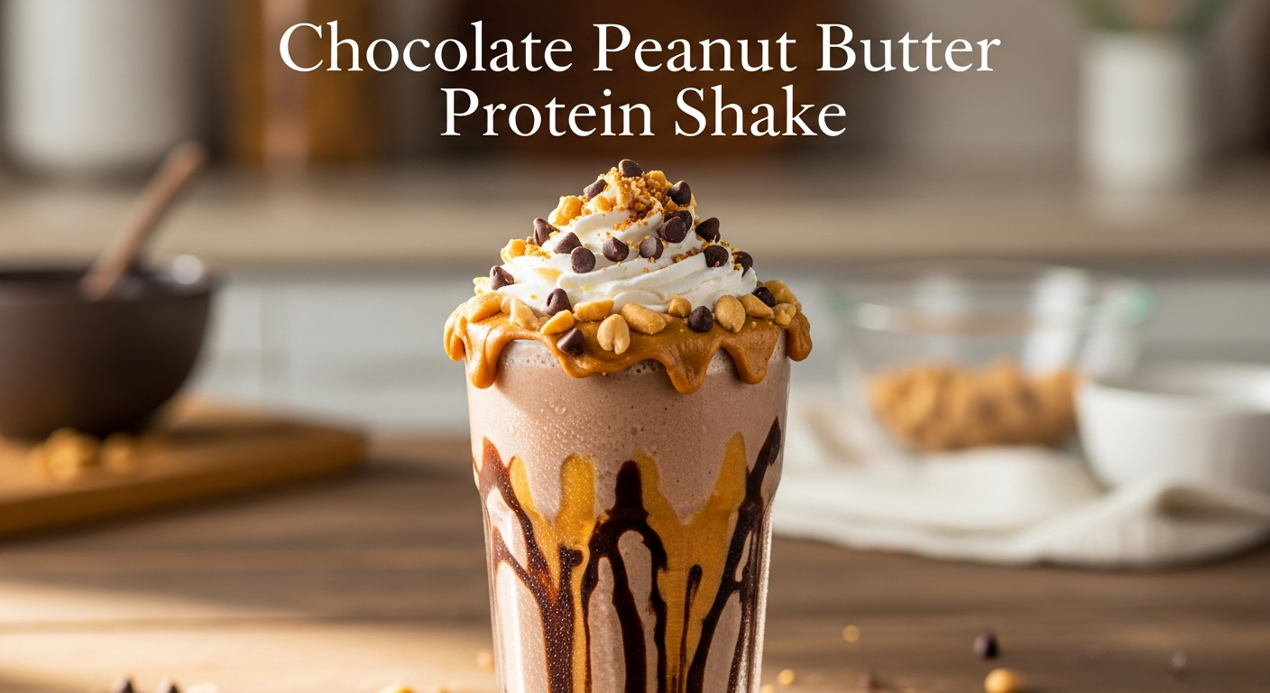 Boost Your Energy: The Ultimate Chocolate Peanut Butter Protein Shake