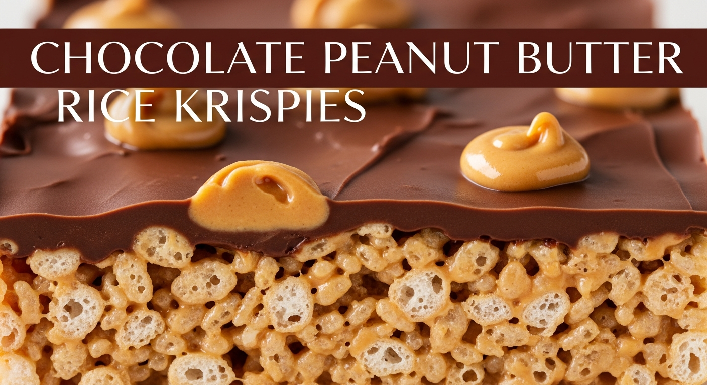 Decadent Chocolate Peanut Butter Rice Krispies Roll Bliss>