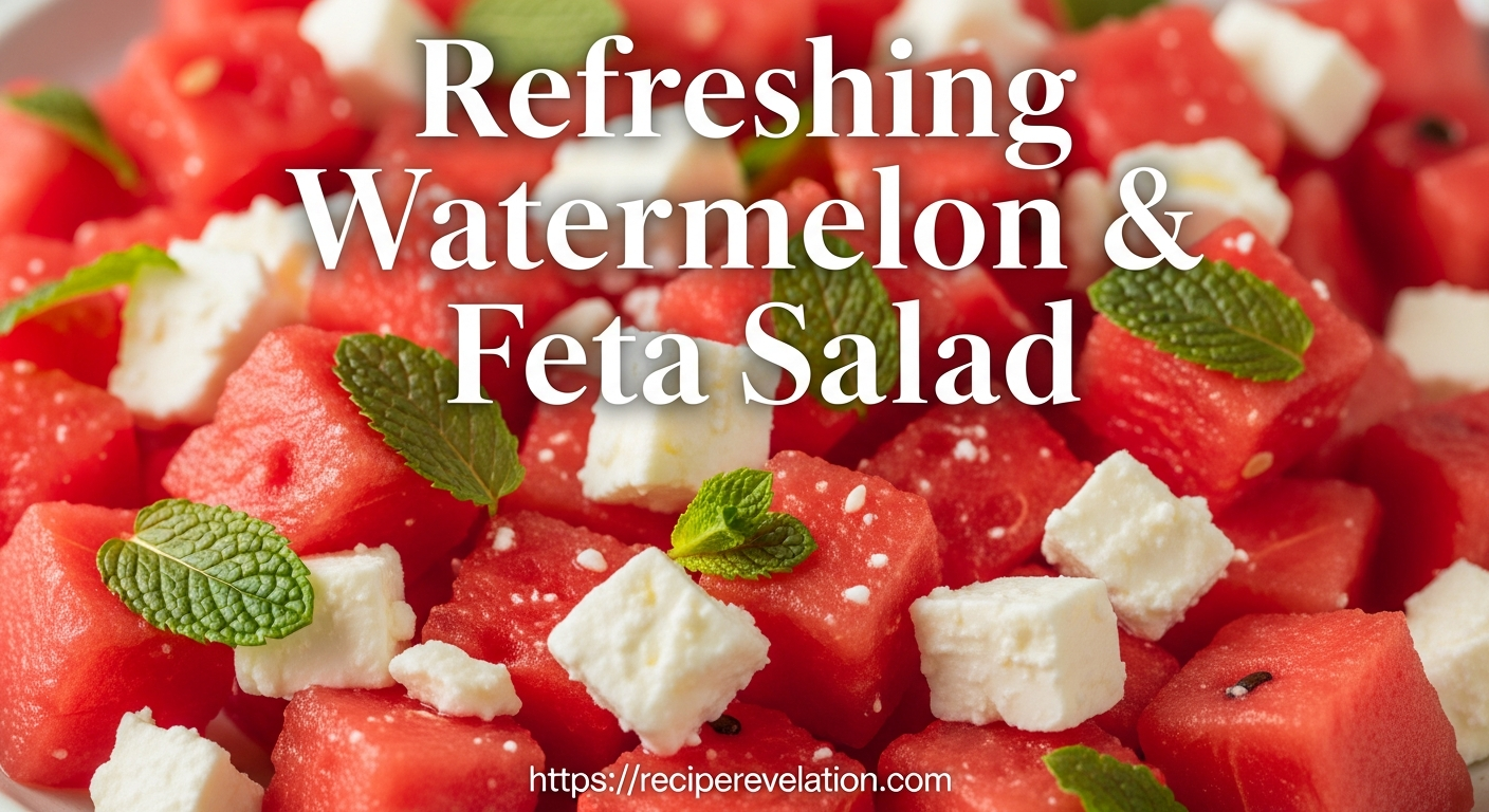 Refreshing Watermelon & Feta Salad: A Minty Summer Delight