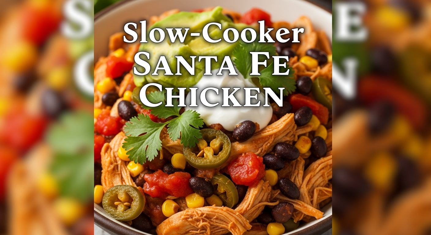 Slow-Cooker Santa Fe Chicken: A Flavorful Fiesta Feast
