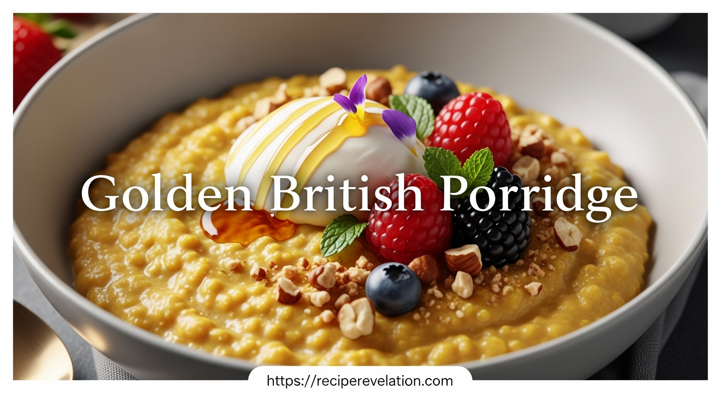 Golden British Porridge: A Sweet Honeyed Morning Delight