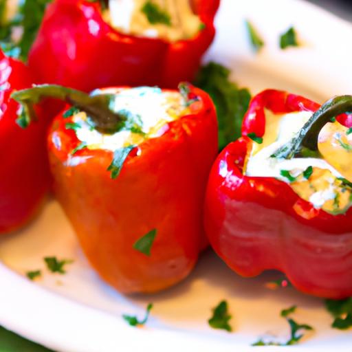 Cream Cheese-Stuffed Mini peppers:​ Bite-Sized Flavor⁢ Boost