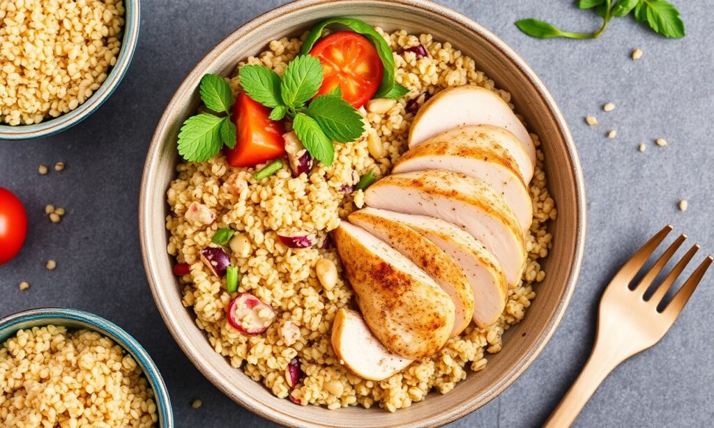 Healthy Quinoa Chicken meal, nutritious and satisfying.