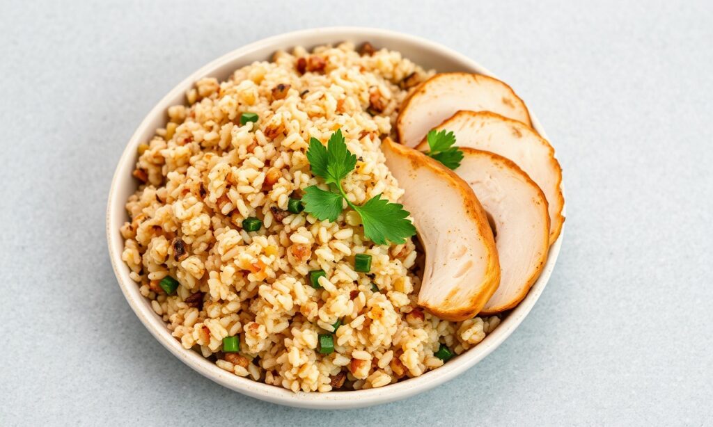 Healthy Quinoa Chicken meal, nutritious and satisfying.