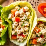 Fresh, flavorful tuna salad lettuce wraps: simple, healthy recipe.