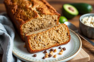 Invigorating hearty zucchini bread baked oatmeal for a morning boost.