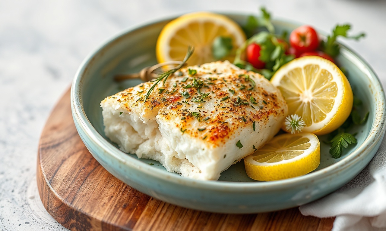 Zesty lemon herb baked cod: a fresh seafood delight recipe.