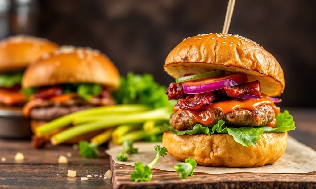 Savor Vegan BBQ seitan sliders: bold, grilled bites for your next cookout.