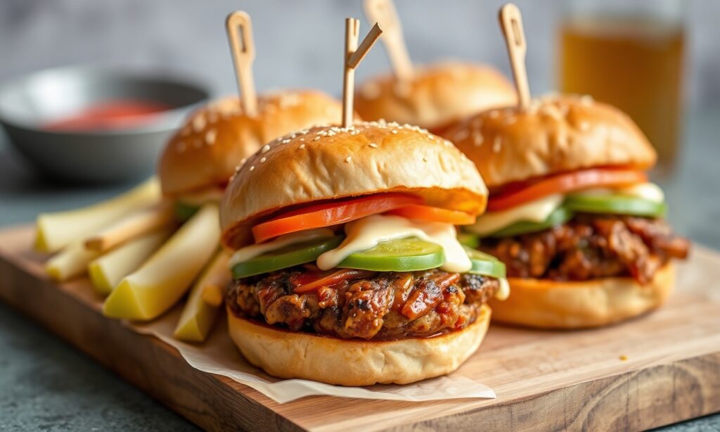 Savor vegan BBQ seitan sliders: smoky, bold bites for summer.