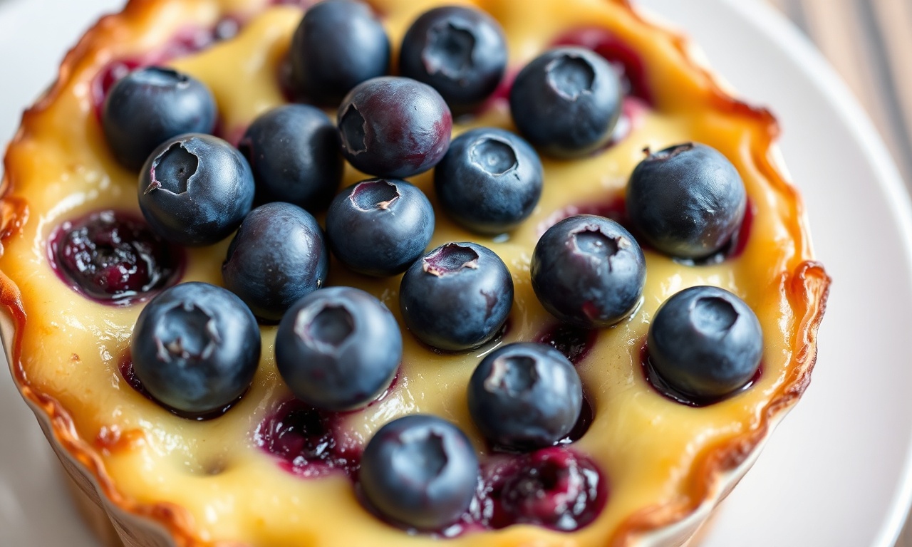 Delicious Blueberry Clafoutis, a classic French dessert recipe.