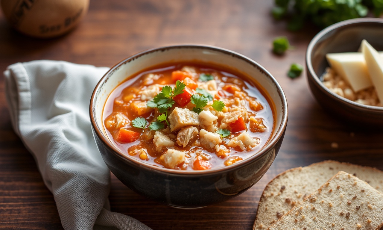 Hearty Mexican chicken rice soup to warm up your soul.
