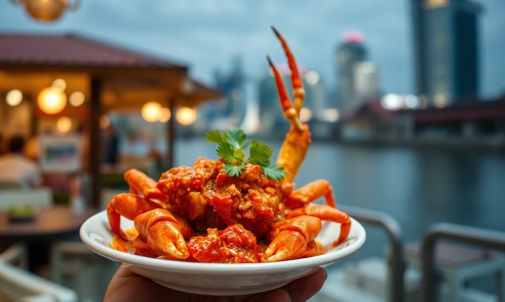 Singapore Chili Crab: Spicy seafood delight, a must-savor dish.