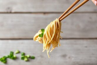 Chilled soba noodles with refreshing tsuyu dipping sauce.