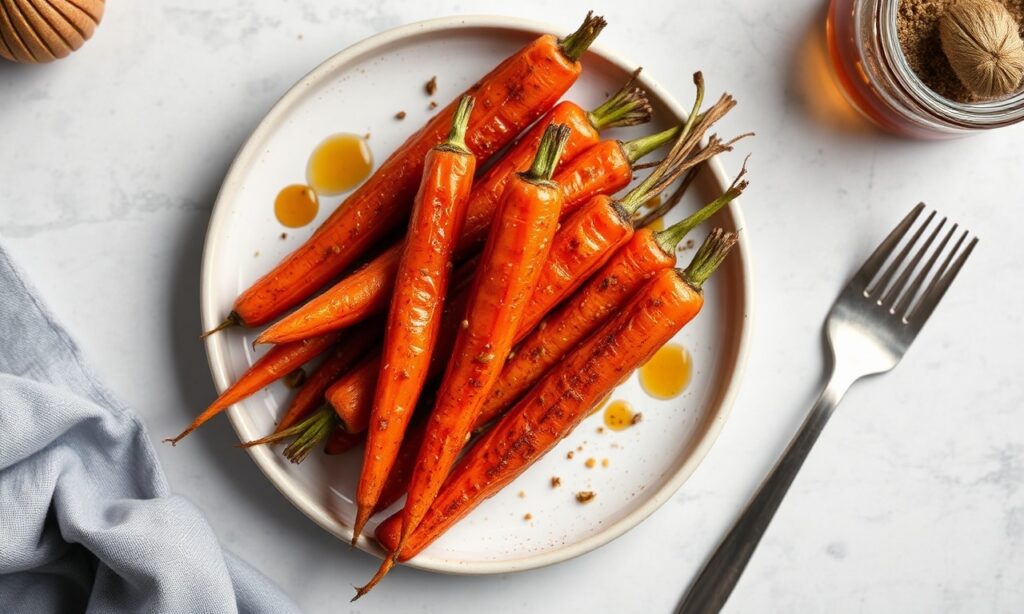 Honey cumin glazed carrots: sweet heat magic, irresistible side dish.