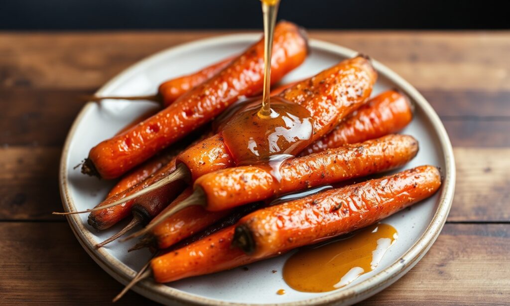 Honey cumin glazed carrots: sweet heat magic, irresistible side dish.
