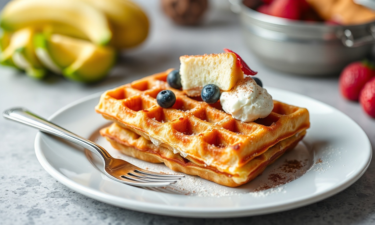 Crispy keto waffles: a delicious low-carb breakfast delight.