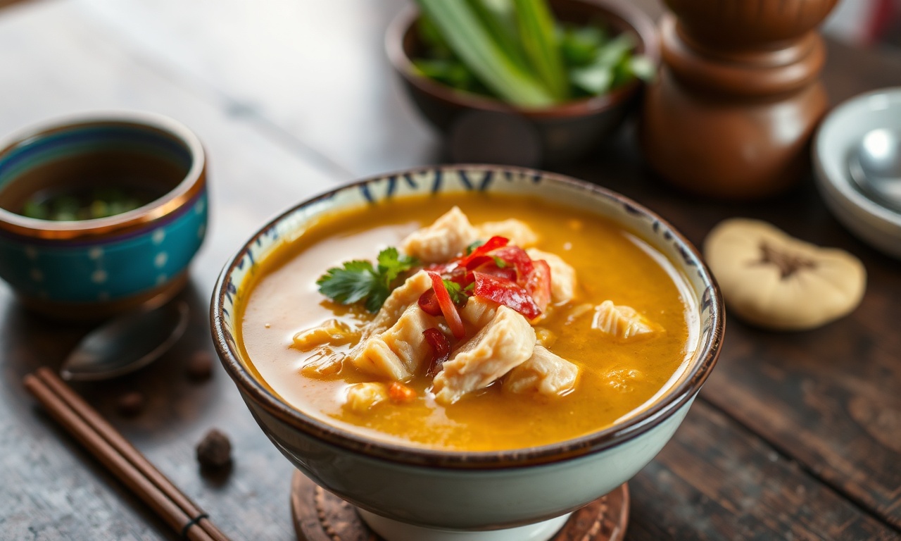 Authentic Soto Ayam: Indonesian chicken soup, a classic taste.