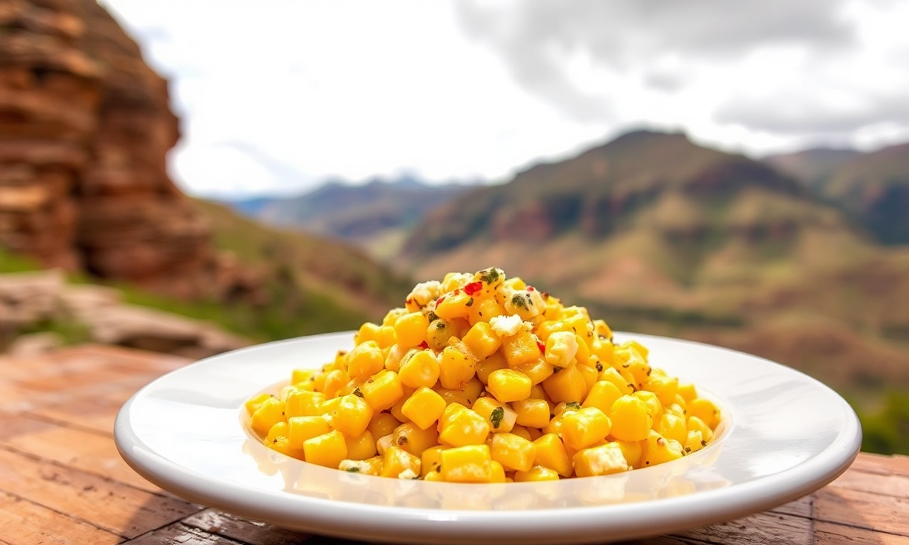 Authentic choclo con queso: Andes' timeless corn and cheese delight.