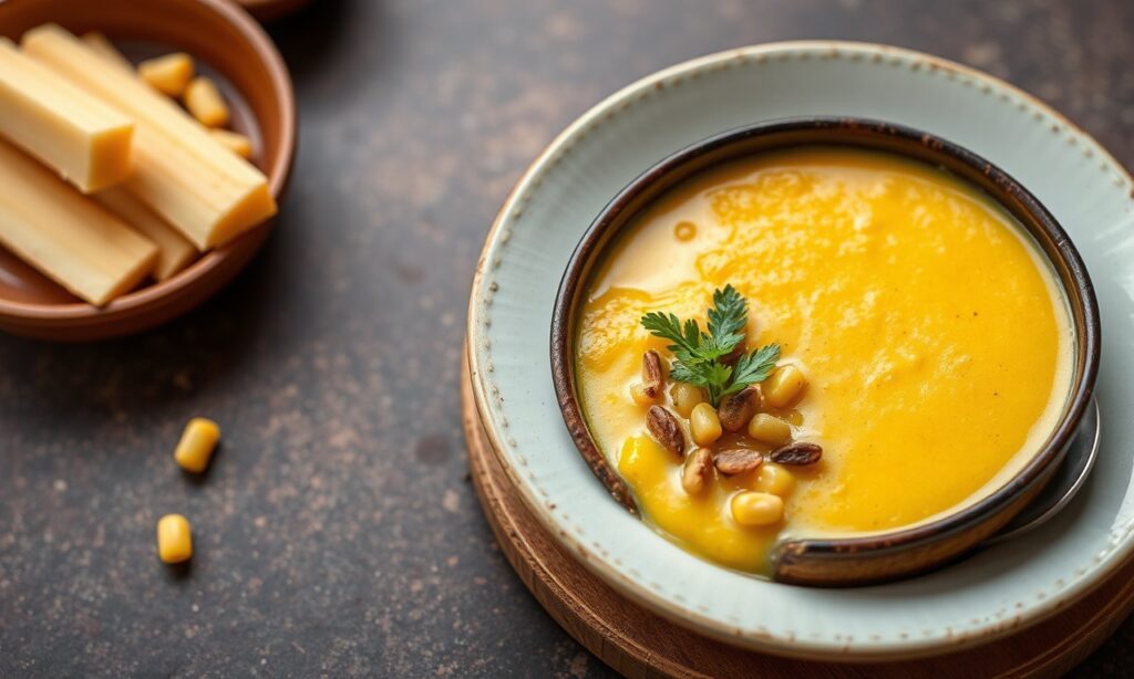 Authentic Choclo con Queso: creamy Andean corn and cheese delight.