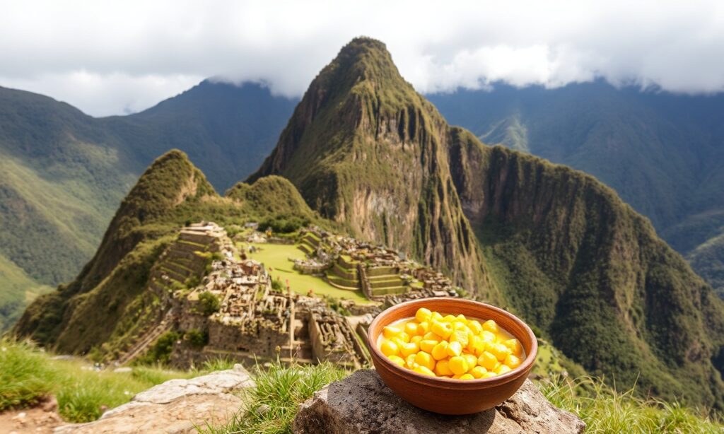 Authentic Choclo con Queso: Andes corn with cheese, a classic.