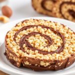 Decadent chocolate peanut butter Rice Krispies roll: pure bliss.