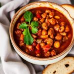 Hearty vegan chili, ultimate plant-based comfort food, delicious and healthy.