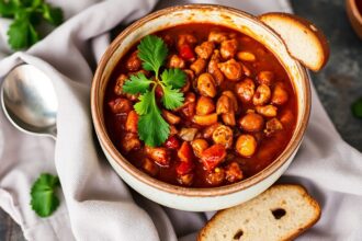 Hearty vegan chili, ultimate plant-based comfort food, delicious and healthy.